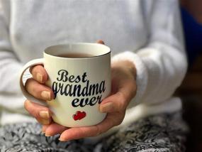 img 1 attached to World's Best Grandma Ever Coffee Mug - Triple Gifted Mug for Grandsons and Granddaughters, Perfect Birthday and Christmas Gifts for Greatest Grandparents, Mothers Day Mug for Grandkids, Grandchildren - Unique Gift Cups