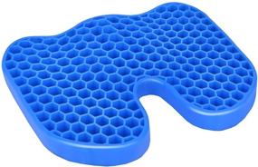 img 4 attached to 🪑 Leader Accessories U Shape Gel Seat Cushion Pad with Cooling Honeycomb Design for Car, Office Chair, Wheelchair, and Home - Relieve Pressure Sores with Ergonomics and Mesh Cover