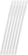 🥤 clear reusable flexible straws for tumbler 1067656 - 11in length logo