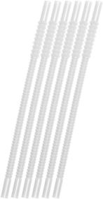 img 1 attached to 🥤 Clear Reusable Flexible Straws for Tumbler 1067656 - 11in Length