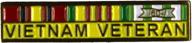 vietnam veteran ribbon lapel pin logo