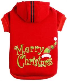 img 4 attached to Stay Festive with PUPTECK Christmas Dog Hoodie Sweater - Adorable Pet Sweatshirt for your Pup's Holiday Style!