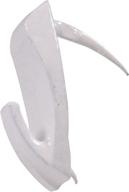 🔨 hillman 122391 small wall biter picture hangers: white finish, 40lbs - pack of 4: buy now! logo