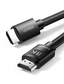 img 4 attached to 💡 UGREEN HDMI 2.1 Cable 8K 48Gbps 6.6FT - Ultra High Speed HDMI Braided Cord for PS5, Xbox, Roku TV - Supports Dynamic HDR eARC Dolby Atmos HDCP - 4K@120Hz 8K@60Hz - HDTV Blu-ray Projector