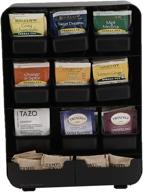 ☕ organize and accessorize with mind reader's 9-drawer tea bag holder and condiment organizer, black логотип