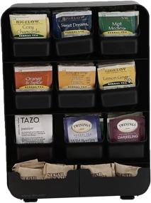 img 4 attached to ☕ Organize and Accessorize with Mind Reader's 9-Drawer Tea Bag Holder and Condiment Organizer, Black