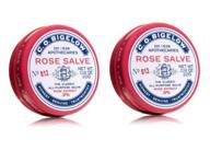 c.o. bigelow classic rose salve lip balm – 🌹 all purpose, 0.8 oz (22g) tin – pack of 2 logo