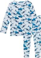 posh peanut unisex pajama set: toddler sleepwear for little boys and girls - soft viscose bamboo pjs - kids two piece sleepers logo