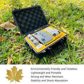 img 2 attached to 🌊 FPVtosky Waterproof Hard Case for DJI Mini 2: Ultimate Protection for Mavic Mini 2 Fly More Combo, Professional Drone Accessories (Yellow)