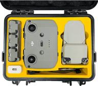 🌊 fpvtosky waterproof hard case for dji mini 2: ultimate protection for mavic mini 2 fly more combo, professional drone accessories (yellow) logo