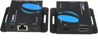 🔌 hdmi extender over lan by orei: single cat6a/cat7 cable, 1080p @ 60hz with ir, up to 160 ft range, loop out function, digital full hd logo