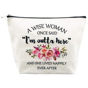 img 4 attached to 🎁 Retirement Gifts for Women - Perfect for Best Friends, Wife, Mom, Grandma, Coworkers, Boss, Nurses, Teachers, Retirees, Colleagues, Work BFF, Bestie - Funny Birthday, Retired Makeup Bag