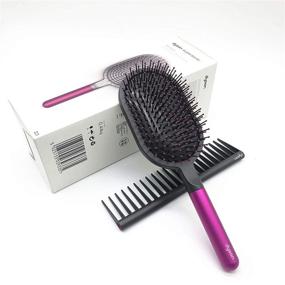 img 1 attached to Dyson Supersonic Hair Dryer Detangling Comb and Paddle Brush Set