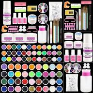 💅 professional acrylic nail kit with 36 colors glitter acrylic nail powder, monomer acrylic nail liquid set, and nail art decoration tools - complete set of acrylic nail supplies for expert manicures logo