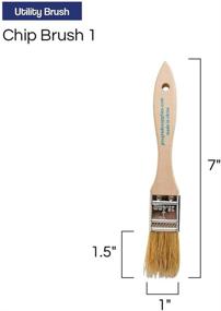 img 3 attached to Pro Grade Paint Brushes - 24 Ea - 1 Inch Chip Paint Brush | High-Quality Tools for Precision Painting