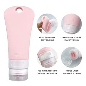 img 2 attached to 🧴 Squeezable Silicone Portable Toiletry Bottles