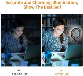 img 2 attached to 🎥 Усилите свои видеоконференции с помощью нашего комплекта освещения для видеоконференций: Зажим света-кольца с 5 регулируемыми цветами и 5 уровнями яркости!