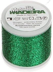 img 1 attached to Tacony Corporation Madeira Metallic Thread 200 Meters-Green: Shimmer and Shine with Superior Quality
