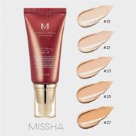 get perfect coverage & skin moisture 👍 with missha m perfect cover bb cream #21 logo
