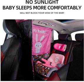 img 2 attached to YJGF Car Divider Curtain Sun Shade: Ultimate Privacy and Sun Protection for Camping and Babies (Pink)