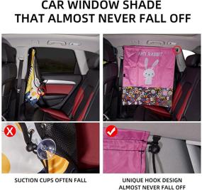 img 3 attached to YJGF Car Divider Curtain Sun Shade: Ultimate Privacy and Sun Protection for Camping and Babies (Pink)