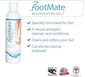 img 1 attached to The FootMate System: Blue Foot Brush Scrubber + Rejuvenating Gel - Made in The USA