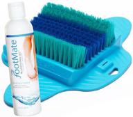 the footmate system: blue foot brush scrubber + rejuvenating gel - made in the usa logo