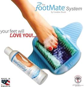 img 3 attached to The FootMate System: Blue Foot Brush Scrubber + Rejuvenating Gel - Made in The USA