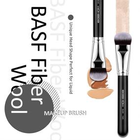 img 2 attached to PRO Slanted Foundation Brush - Unique Fiber Head Shape for Liquid, Cream, and Powder Masks - Buffing, Blending, Face Brush - F625 EIGSHOW