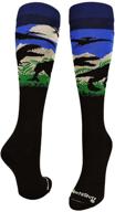 🦖 seo-optimized madsportsstuff over the calf wild t-rex dinosaur socks logo