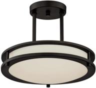 lb72158 12 inch led semi flush mount ceiling fixture: adjustable 3000k/4000k/5000k, pendent ceiling lights in oil rubbed bronze finish, 1000 lumens, dimmable - etl listed логотип