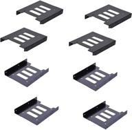 📁 2.5 inch to 3.5 inch ssd hdd hard drive adapter bay holder mounting bracket (pack of 8) logo