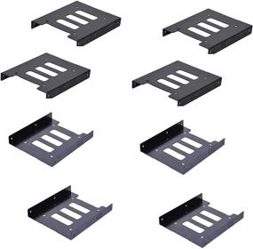 img 4 attached to 📁 2.5 inch to 3.5 inch SSD HDD Hard Drive Adapter Bay Holder Mounting Bracket (Pack of 8)