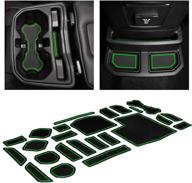 cupholderhero fits jeep wrangler accessories 2018-2022 custom interior non-slip anti dust cup holder inserts logo
