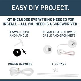 img 1 attached to 🔌 Optimized Legrand-Wiremold CMK70 Power Kit for Flat Screen TV Cords and Cables