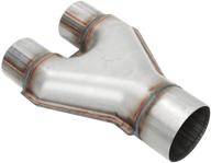 universal exhaust y pipe connector - blackhorse-racing 409 stainless steel, single 3&#34; id to dual 2.25&#34; id pipe adapter logo