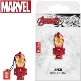 img 1 attached to 🦾 Original Marvel 2.0 Flash Drive - Iron Man USB Stick 32GB, Tribe FD016704