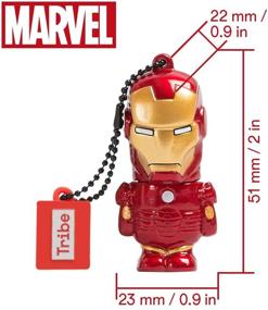 img 3 attached to 🦾 Original Marvel 2.0 Flash Drive - Iron Man USB Stick 32GB, Tribe FD016704