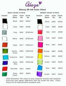 img 1 attached to 🖋️ Sakura 38369 10-Piece Blister Card Glaze 3D Glossy Ink Pen Set - Assorted Colors