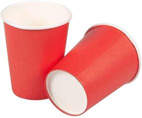 img 1 attached to Red Party Supplies Disposable Dinnerware