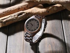 img 1 attached to Engraved Wooden Watch Personalized Graduation Women's Watches