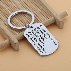 img 3 attached to 🎉 BEKECH Wedding Anniversary Keychain - Celebrate 2nd, 5th, 6th, 7th, 10th, 20th, 25th, 30th Anniversaries with Happy Keyring