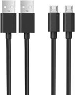 🔌 2-pack charging cord cable for bose soundlink mini ii 2, soundlink color bluetooth speaker i, ii, iii, resolve, qc20 earphones, qc35 headphones - compatible and reliable logo