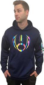 img 3 attached to HoloGear Holographic Football Performance Hoodie