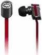 mizco eku-lce-rd ecko lace stereo earbud headphones with in-line microphone - red logo