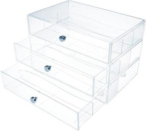 img 2 attached to Clear Transparent Storage Cube 📦 Drawer Organizer by Deflecto - 7x10x6.8 Inches