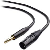 🎧 high-quality cable matters 6.35mm (1/4 inch) trs to xlr cable - male to male 10 feet – perfect for audiophiles and studios logo