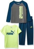 puma piece graphic t shirt longsleeve boys' clothing for clothing sets logo