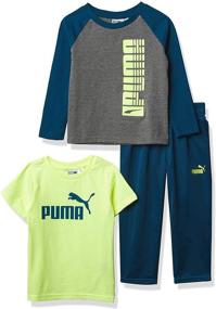 img 4 attached to PUMA Piece Graphic T Shirt Longsleeve Boys' Clothing for Clothing Sets