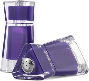 img 1 attached to 🍽️ MITBAK Purple Acrylic Salt and Pepper Shakers (2 Piece Set) - Stylish Dispensers with Ideal Holes for Precise Seasoning – Elegant Kitchen Accessories Utensils